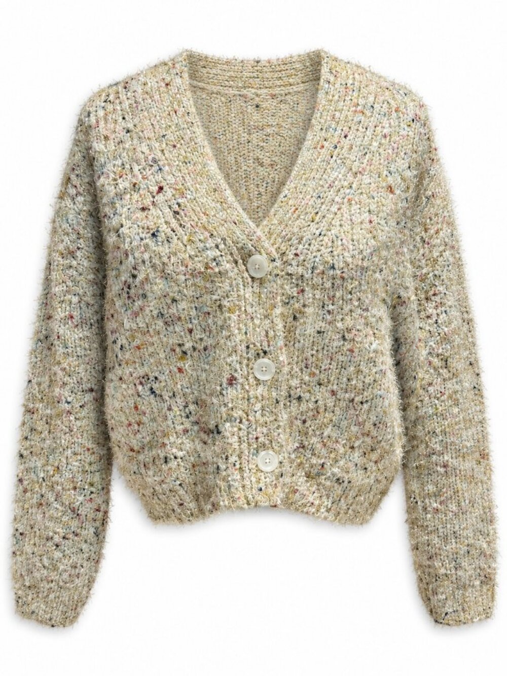 NWT Maeve Fuzzy Speckled Cardigan - Size XS